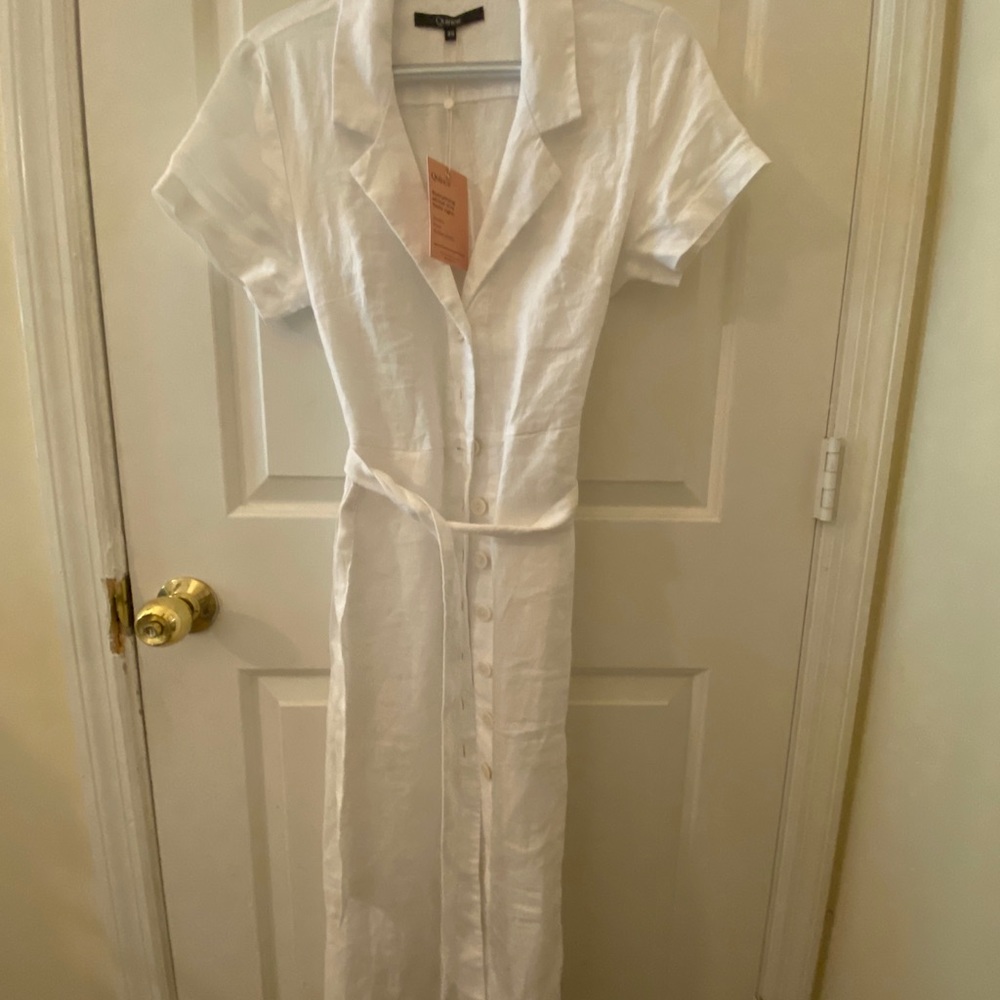 Quince XS NWT linen midi dress